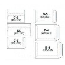 Plic C6 (114x162mm) siliconic alb, unitar, RKV - ACOMI.ro