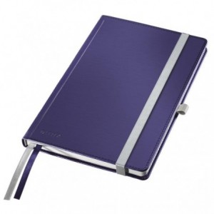 Caiet de birou LEITZ Style, A5, coperta dura, dictando, hartie crem - albastru-violet - ACOMI.ro
