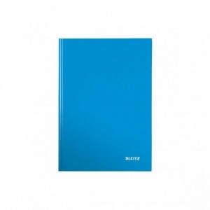 Caiet de birou LEITZ Wow, A5, coperta dura, matematica - albastru metalizat - ACOMI.ro
