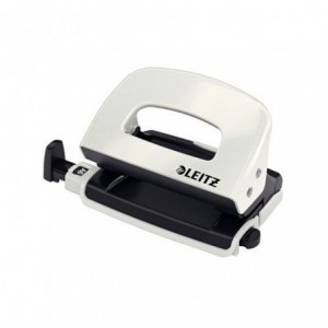 Perforator pentru 10 file LEITZ Mini 5060 - alb