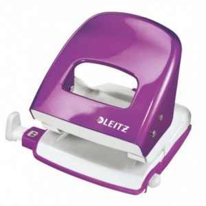 Perforator pentru 30 file LEITZ 5008 - mov-metalizat