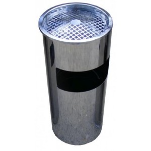 Cos inox cu scrumiera 28L, ACM BRAND - ACOMI.ro