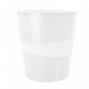 Cos de birou 15L alb, LEITZ WOW - ACOMI.ro