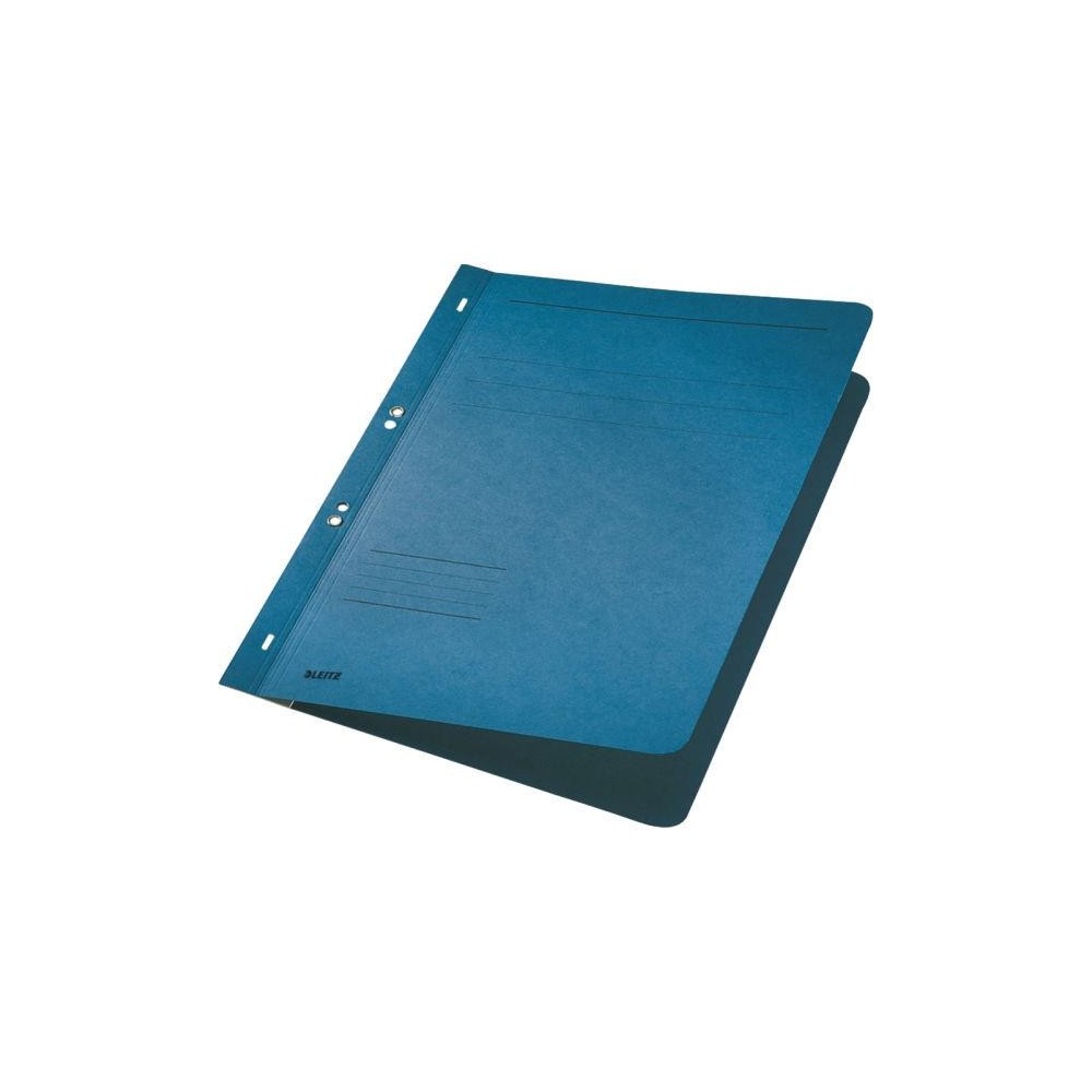 Dosar din carton, cu capse 1/1, 250 g/mp, albastru, LEITZ - ACOMI.ro