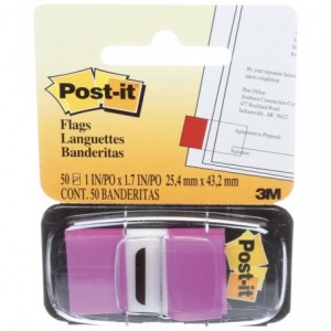 Post-it® Index Clasic, mov, 50 file  - ACOMI.ro