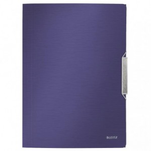 Mapa LEITZ Style, cu elastic, plastic PP - albastru-violet - ACOMI.ro