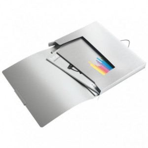 Mapa LEITZ Style Jumbo cu elastic, plastic PP, 30mm - alb arctic - ACOMI.ro