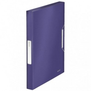 Mapa LEITZ Style Jumbo cu elastic, plastic PP, 30mm - albastru-violet - ACOMI.ro