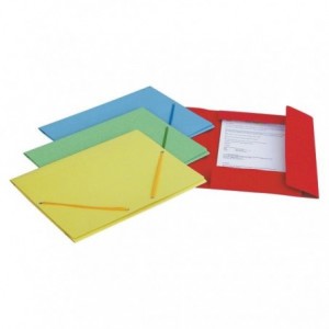 Mapa din carton A4, cu elastic, galbena, ESSELTE LUX - ACOMI.ro