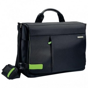 Geanta pentru laptop 15.6'', negru, LEITZ Smart Traveller Messenger - ACOMI.ro