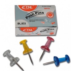 Pioneze panou de pluta, colorate, 100/cutie, ACM BRAND