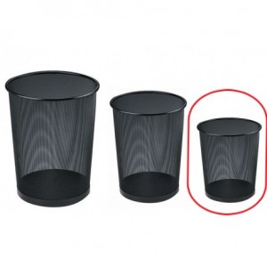 Cos de birou din plasa metalica,  D26 x H28cm, Mesh - ACOMI.ro