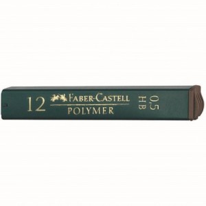 Mina creion 0.5mm, 2B, Polymer Faber-Castell - ACOMI.ro