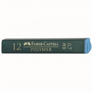 Mina creion 0.7mm, 2B, Polymer Faber-Castell - ACOMI.ro