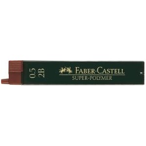 Mina creion 0.5mm, 2B, Super-Polymer Faber-Castell - ACOMI.ro