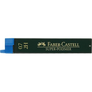 Mina creion 0.7mm, 2H, Super-Polymer Faber-Castell - ACOMI.ro