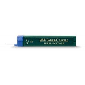 Mina creion 0.7mm, B, Super-Polymer Faber-Castell - ACOMI.ro