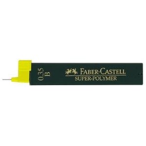 Mina creion 0.35mm, B, Super-Polymer Faber-Castell - ACOMI.ro