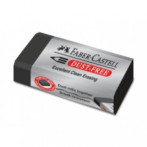 Radiera creion neagra, 63x22x12mm, Dust Free 7121 Faber Castell - ACOMI.ro