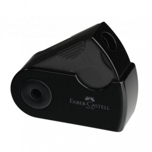 Ascutitoare plastic simpla, negru, Sleeve-Mini Faber Castell - ACOMI.ro
