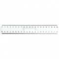 Rigla din plastic transparent, 20 cm, ACM BRAND