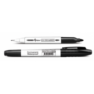 Marker CD/DVD, 2 capete, 0.6mm/1mm, negru, FORPUS 0.6/1mm, negru, FORPUS - ACOMI.ro