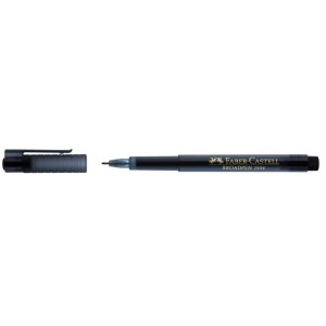 Liner 0.8mm, negru, Broadpen 1554 Faber-Castell - ACOMI.ro