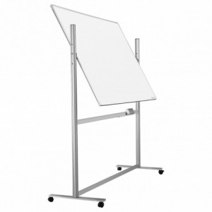 Whiteboard mobil rotativ, 1500x1000 mm, Ferroscript MAGNETOPLAN - ACOMI.ro