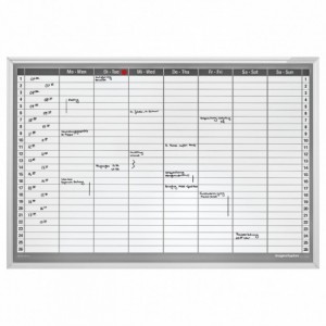 Planner saptamanal 920 x 625 mm, CC MAGNETOPLAN - ACOMI.ro