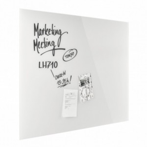 Design Glassboard magnetic alb, 120 x 90 cm, MAGNETOPLAN - ACOMI.ro
