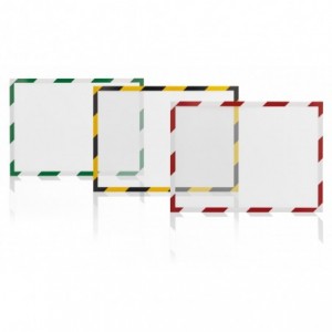 Folie magnetica rama alb/rosu, A4, 5 buc/set, MAGNETOPLAN - ACOMI.ro