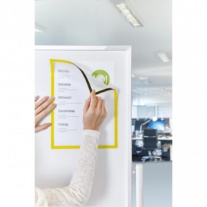 Folie magnetica rama galben, A4, 5 buc/set, MAGNETOPLAN - ACOMI.ro