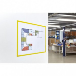 Folie magnetica rama galben, A4, 5 buc/set, MAGNETOPLAN - ACOMI.ro