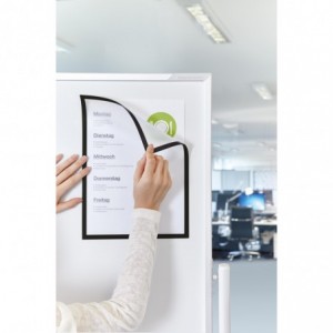 Folie magnetica rama negru, A4, 5 buc/set, MAGNETOPLAN - ACOMI.ro