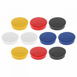 Magneti Ø 25mm, asortate 10 buc/set, Discofix HOBBY MAGNETOPLAN - ACOMI.ro