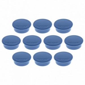 Magneti Ø 34mm, albastru 10 buc/set, Discofix JUNIOR MAGNETOPLAN - ACOMI.ro
