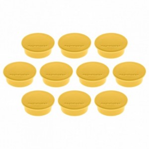 Magneti Ø 34mm, galben 10 buc/set, Discofix JUNIOR MAGNETOPLAN - ACOMI.ro