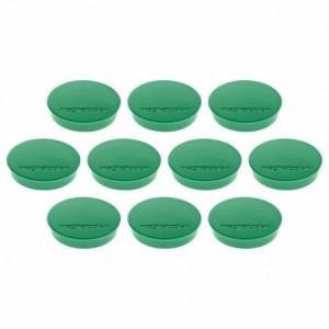 Magneti Ø 30mm, verde 10 buc/set, Discofix STANDARD MAGNETOPLAN - ACOMI.ro