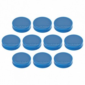 Magneti Ø 30 x 8mm, albastru 10 buc/set, ERGO Medium MAGNETOPLAN - ACOMI.ro