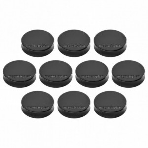 Magneti Ø 30 x 8mm, negru 10 buc/set, ERGO Medium MAGNETOPLAN - ACOMI.ro