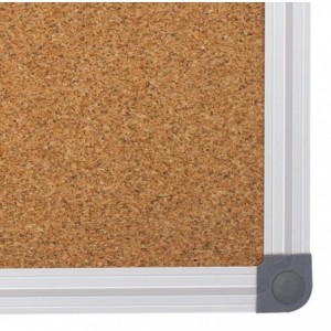 Panou din pluta 120x240cm, rama aluminiu, Classic Memoboards - ACOMI.ro