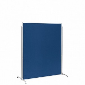 Panou prezentare mobil 1200 x 1500mm, rama aluminiu, dubla fata albastra, MAGNETOPLAN - ACOMI.ro