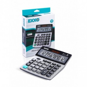 Calculator 12 digits, 158 x 132mm, EXXO  dual power · ACOMI.ro