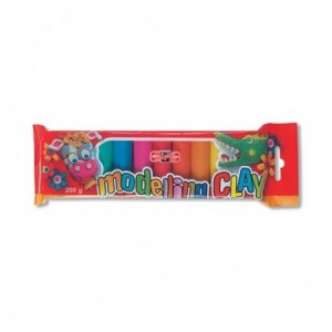 Plastilina 10 culori, 200g, Koh-I-Noor - ACOMI.ro