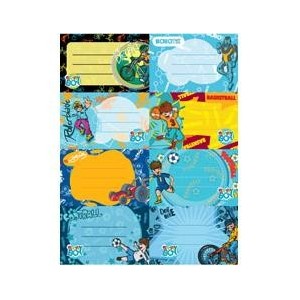 Etichete scolare 40 buc/set Xoxo Baieti - ACOMI.ro