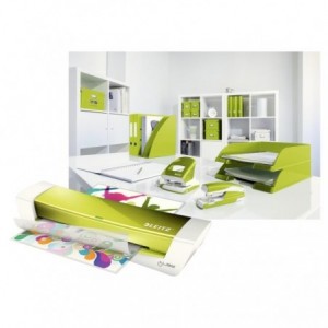 Laminator A4, verde metalizat, LEITZ iLAM Home Office - ACOMI.ro