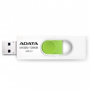 Memorie USB 32GB AUV320, alb/verde, ADATA - ACOMI.ro
