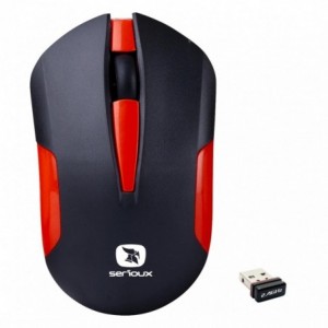 Mouse Wireless Serioux Drago 300, rosu  - ACOMI.ro
