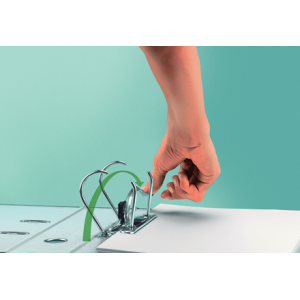 Biblioraft plastifiat, 8.0cm, galben, Leitz 180° - ACOMI.ro