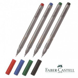 Liner FABER CASTELL Grip, 0.4mm, albastru-violet